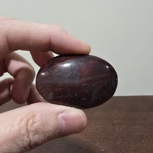 Brecciated Red Jasper Crystal Palmstone #D
